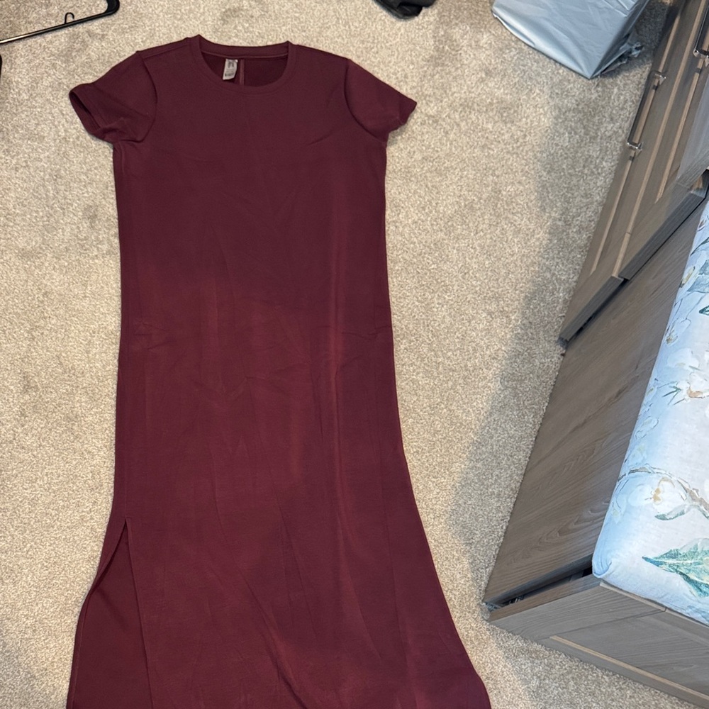 SPANX Deep Red Maxi Dress